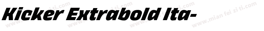 Kicker Extrabold Ita字体转换